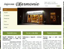 Tablet Screenshot of cajovnaharmonie.cz